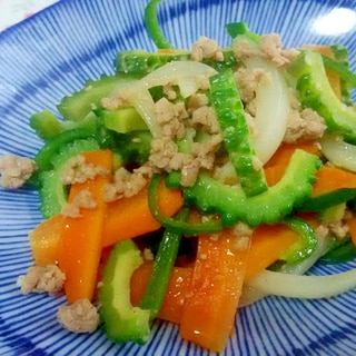 野菜と豚ひき肉のナンプラー炒め＋＋